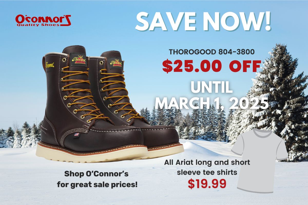 oconnors thorogood boot sale